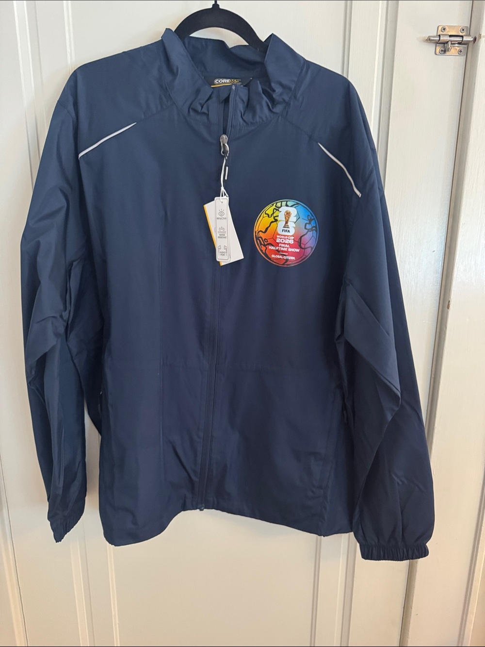Men's FIFA World Cup Half Time Show Global Citizen Navy Jacket with Chest Patch